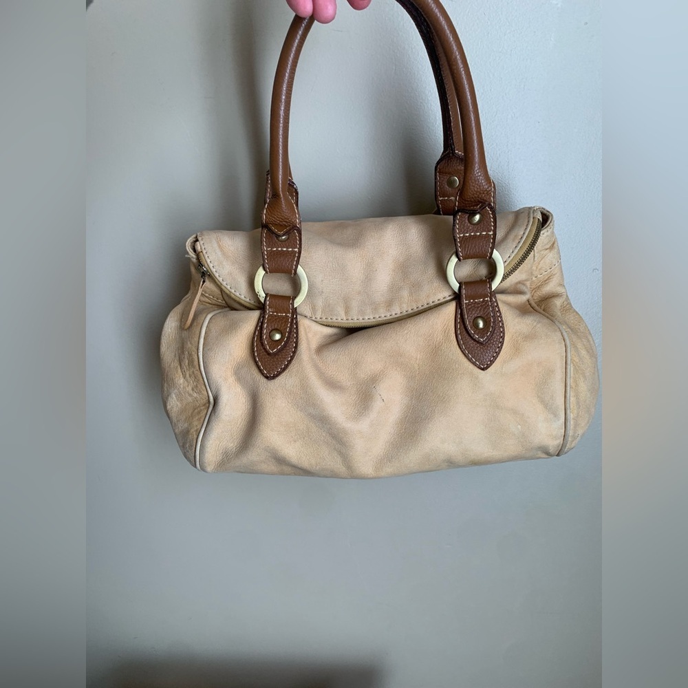 Coldwater creek Leather Handbag, grunge bohemian hippie purse